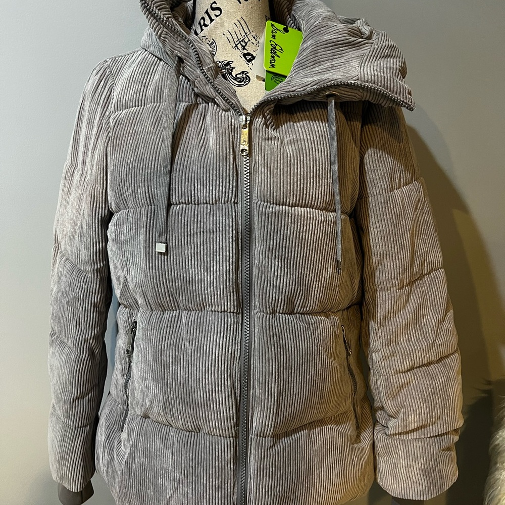 Sam Edelman Gray Puffer Jacket - Picture 3 of 5